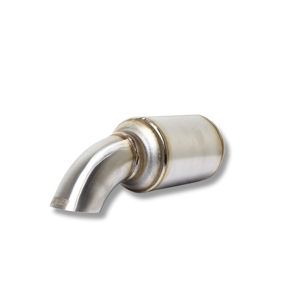 Another product photo angle of the RTD Universal Muffler