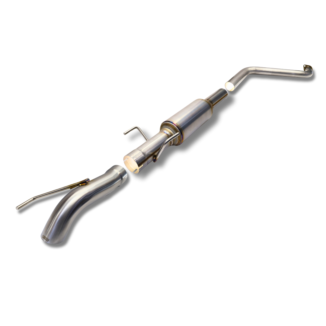Product photo of a 2024-2025 Toyota Tacoma Carven Exhaust Max Clearance Dump Exit Kit