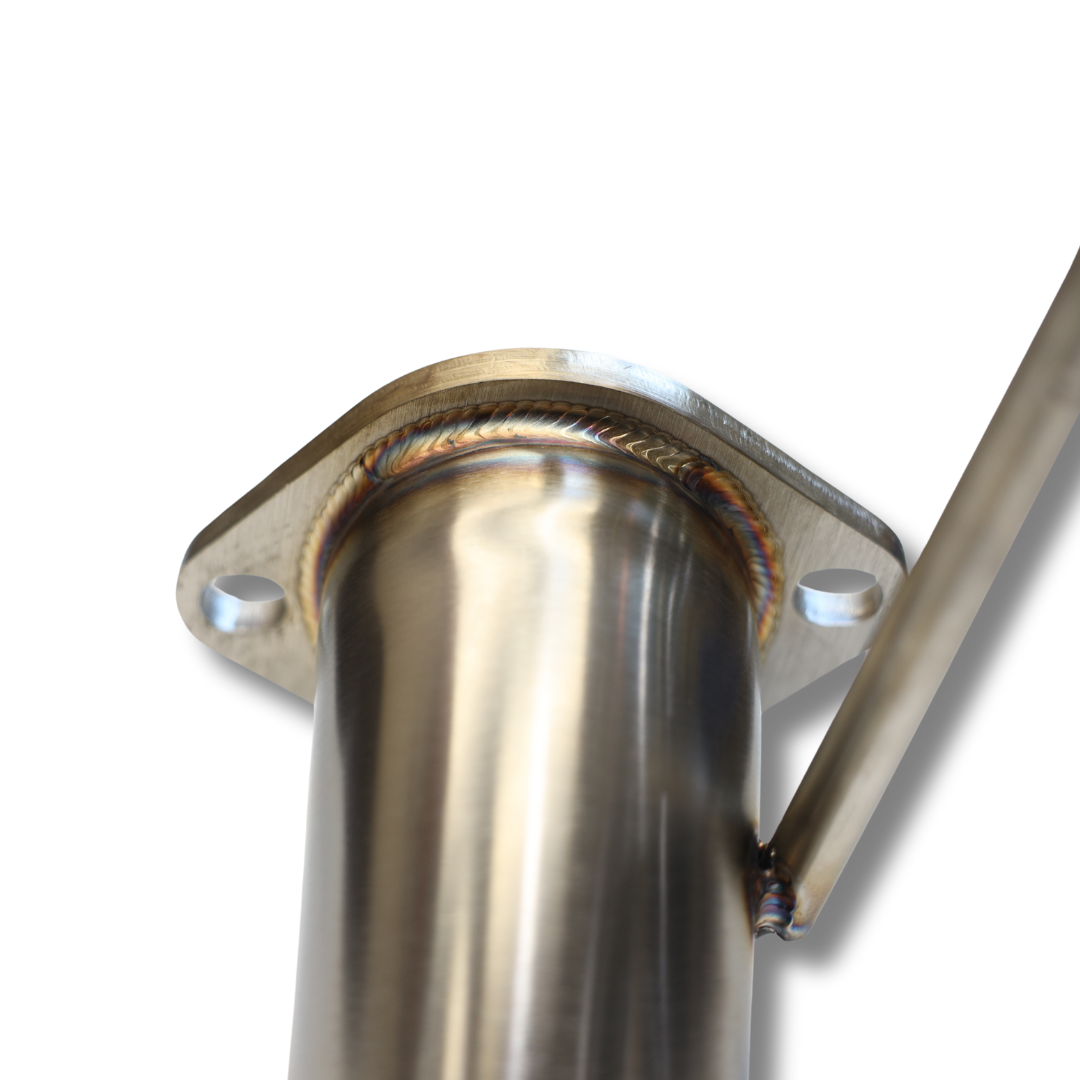 Product photo showing a close up view of the 2024-2025 Toyota Tacoma Off-Road Trail Pipe