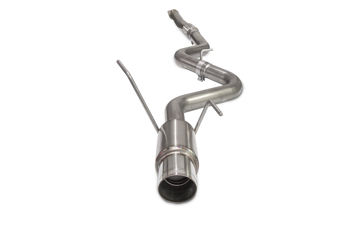 Product photo of a 2015-2021 Subaru WRX & STI Carven Exhaust Single Exit Exhaust System with a polished stainless finish