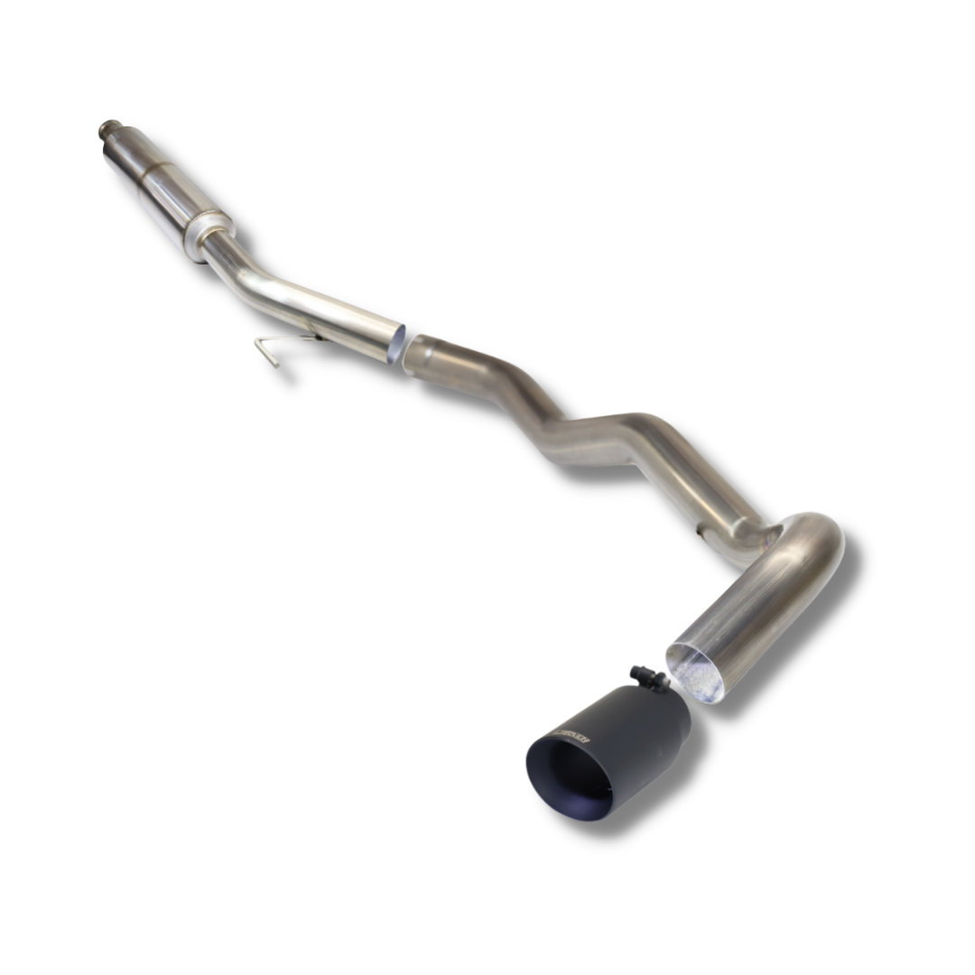 Product photo of a 2020-2025 Jeep Gladiator Carven Exhaust Over Axle Dump Exit Exhaust System
