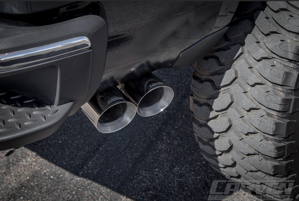 2010-2018 Silverado & Sierra 1500 COMPETITOR Series Cat-back Kit Polish 4.0” Dual Exit Polished Stainless Tip