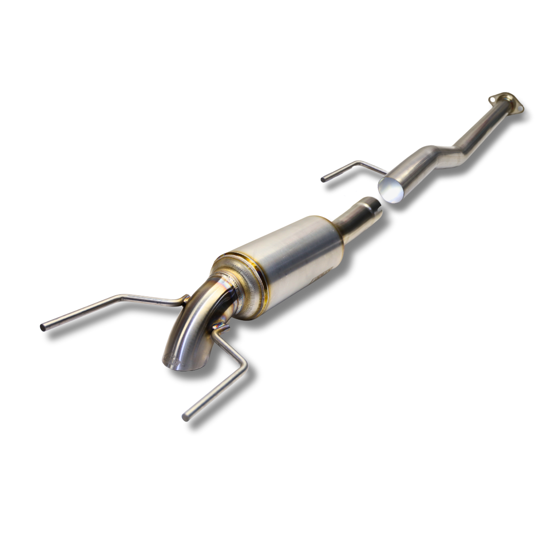 Product photo of the 2005-2015 Toyota Tacoma 4.0L Short Bed Carven Exhaust Dump Exit Exhaust Kit