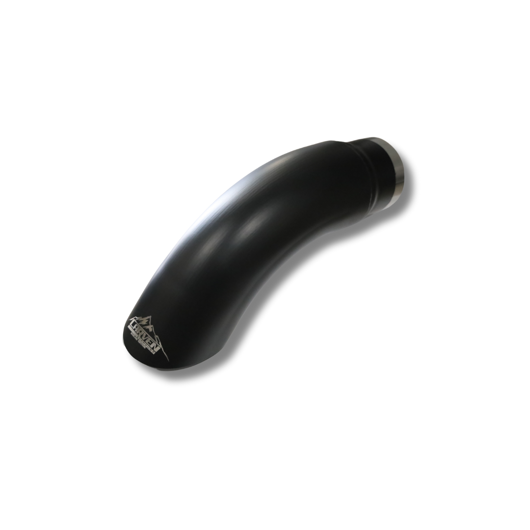 Product photo depicting an alternate angle of the 2021-2025 Ford Bronco 2.3L & 2.7L Carven Exhaust Axle Dump Exhaust Tip