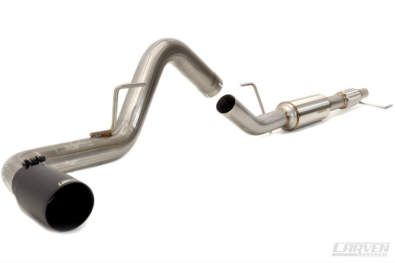 Carven Exhaust EcoBoost Cat-Back Kit, Single Exit for 2015-2020 Ford F-150 (2.7L EB, 3.5L EB)