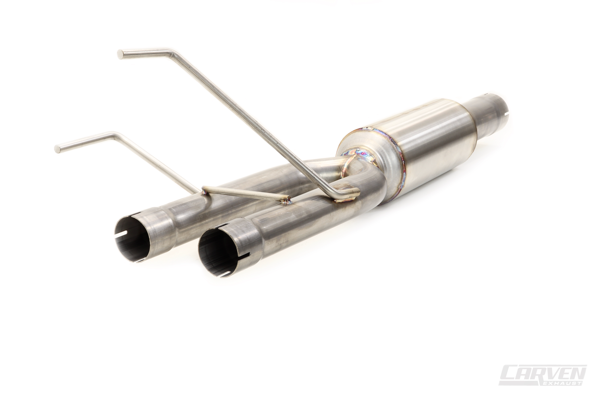 Product photo of a 2009-2018 RAM 1500 Carven Exhaust Direct Fit Muffler Replacement Kit
