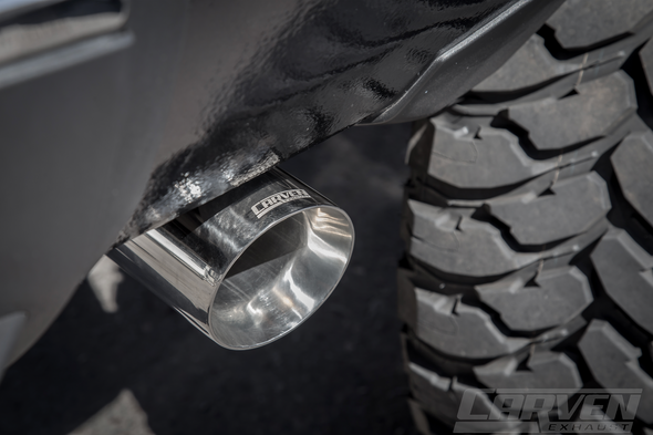 2010-2023 Silverado & Sierra Progressive Series Cat-back Kit Polish 4.0” Single Stainless Tip